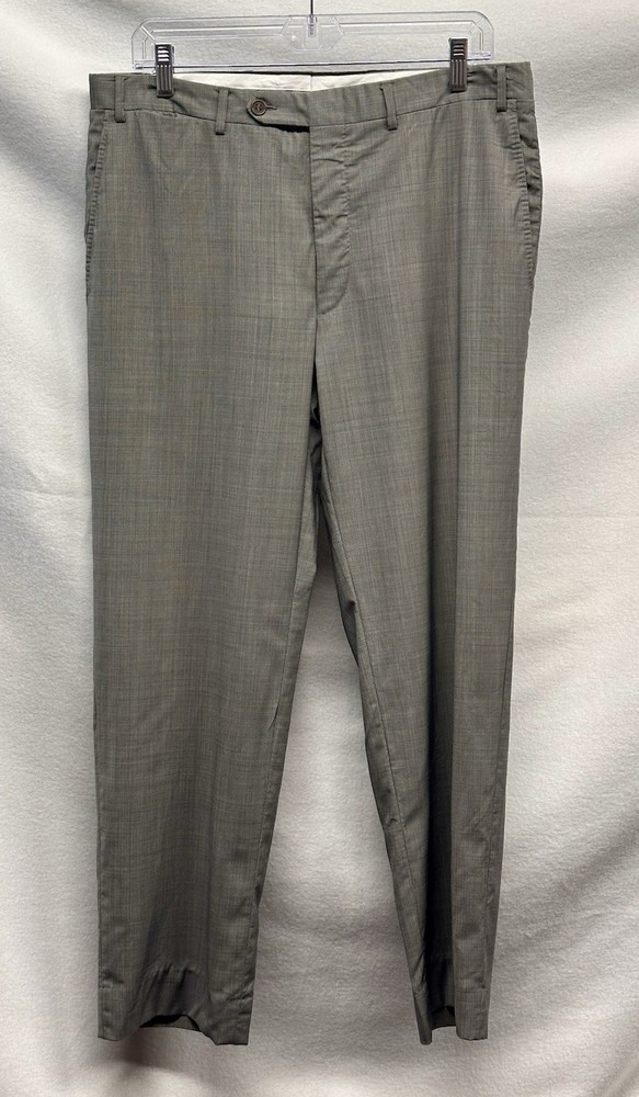 Canali Men’s Dress Pants Slacks Trousers 32 X 30 Wool Designer Gray Lightweight