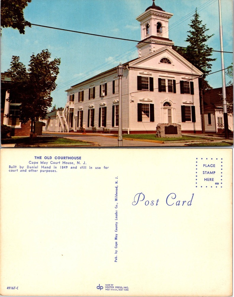 Old Courthouse Cape May Court House New Jersey NJ Postcard