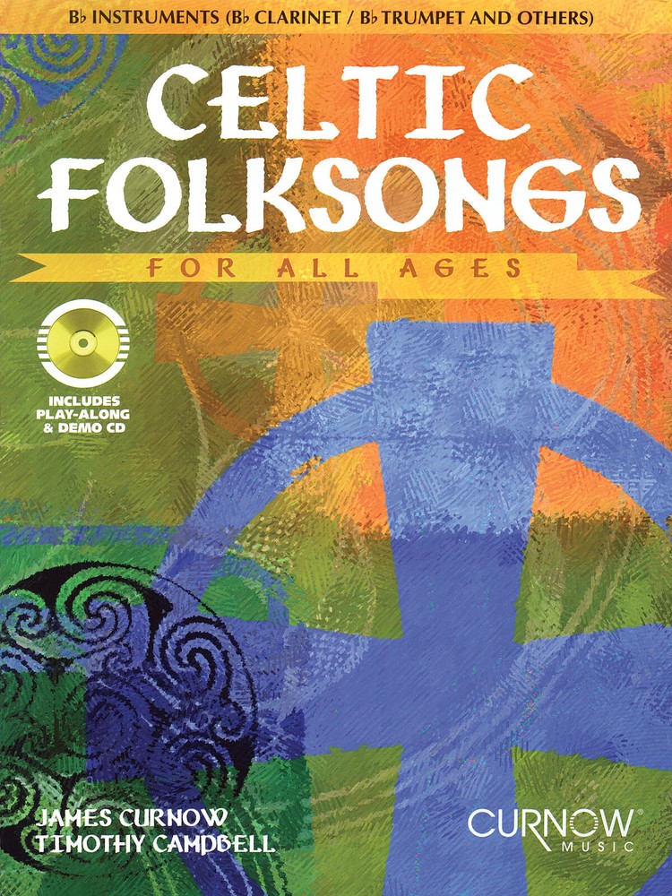 Celtic Folksongs Eb Instruments Alto Sax Sheet Music Curnow Play-Along Book CD