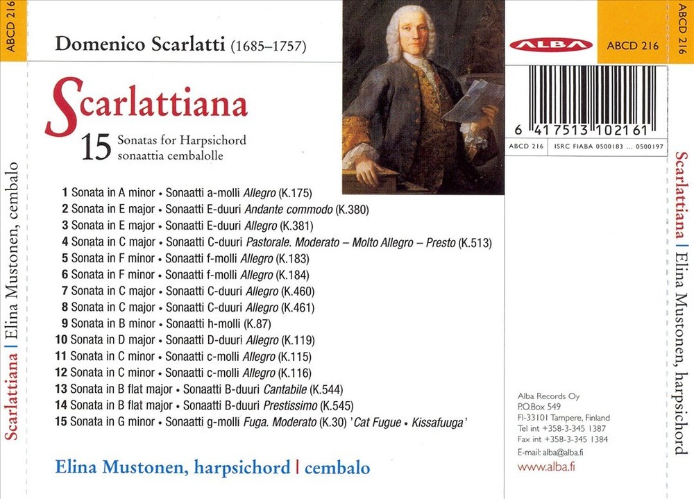 Elina Mustonen Scarlattiana New Cd