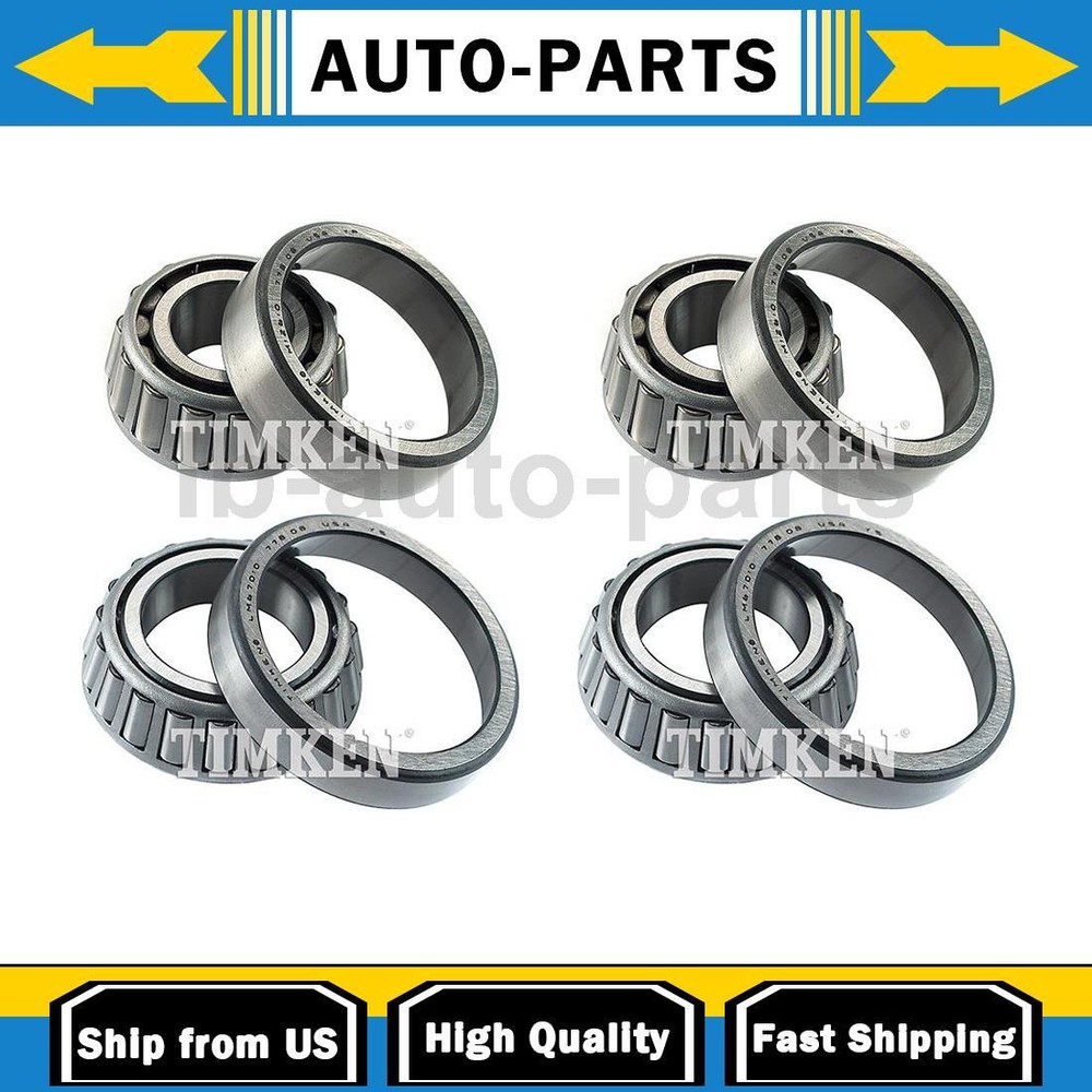 For 1985-2002 Astro 4X Timken Front Inner Front Outer Wheel Bearing and Race Set