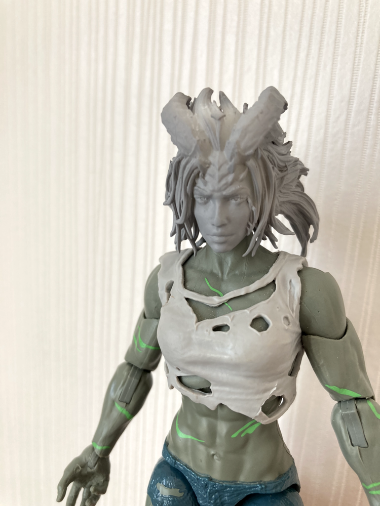 Marvel Legends Custom Evil Woman Head Only for Action Figures