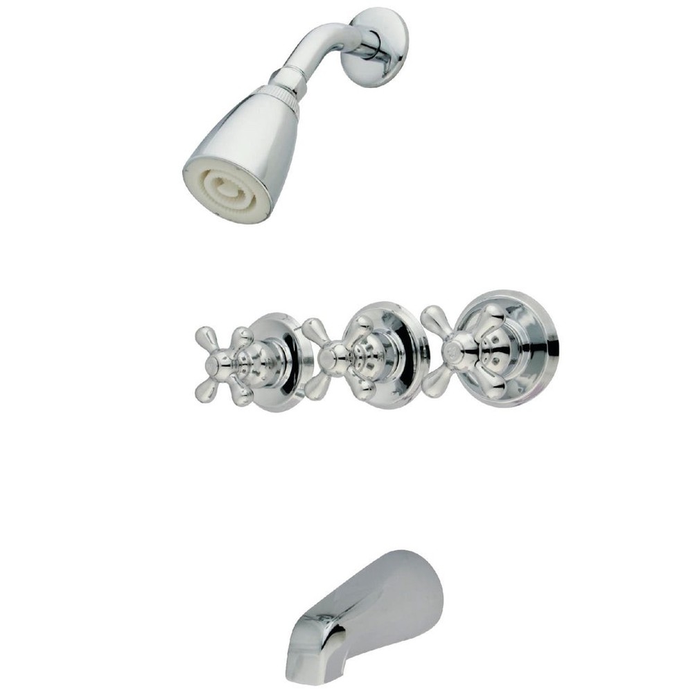Kingston Brass KB231AX Victorian Chrome Tub and Shower Trim Package