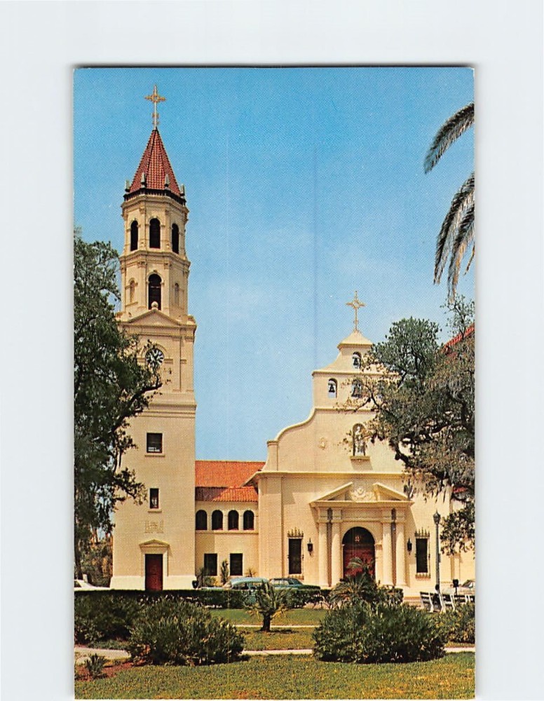 Postcard Roman Catholic Cathedral St. Augustine Florida USA
