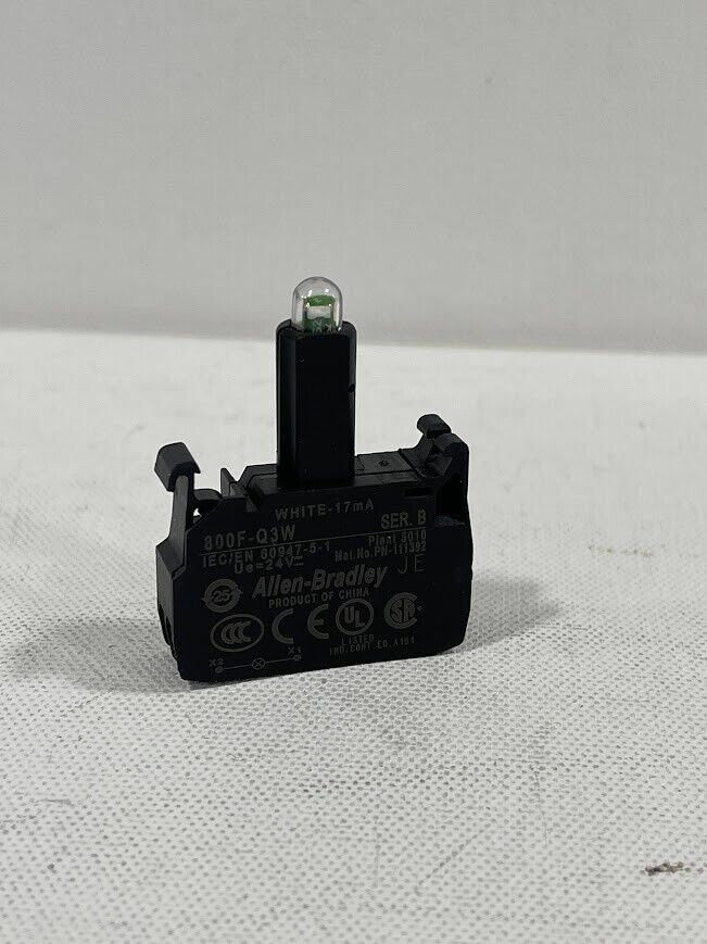 New! Allen Bradley 800F-Q3G  Ser B White LED Lamp Module  24V AC/DC