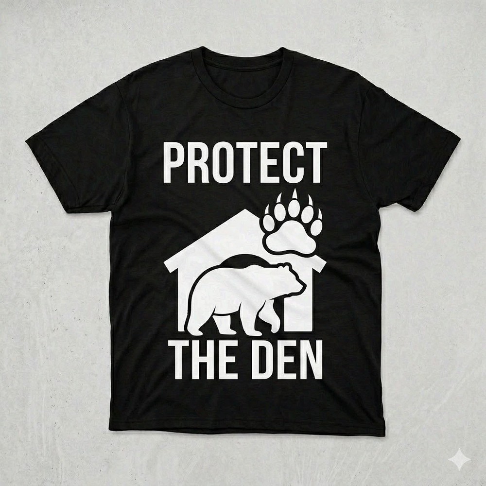 Protect The Den Papa Bear Shirt Father's Day Gift for Dad Tee