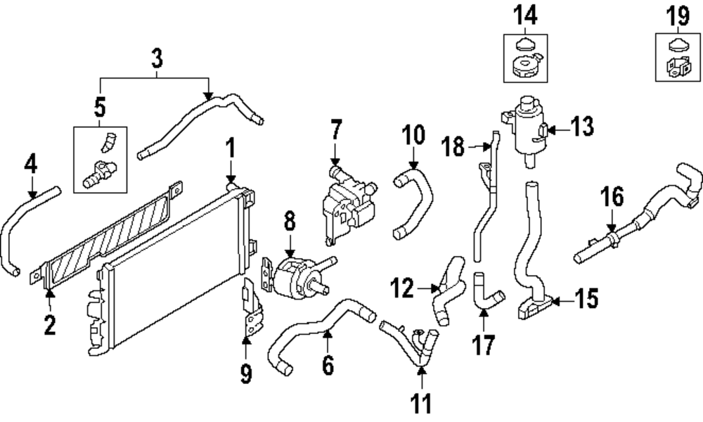 Genuine Nissan Water Outlet Hose 21576-6GP0A