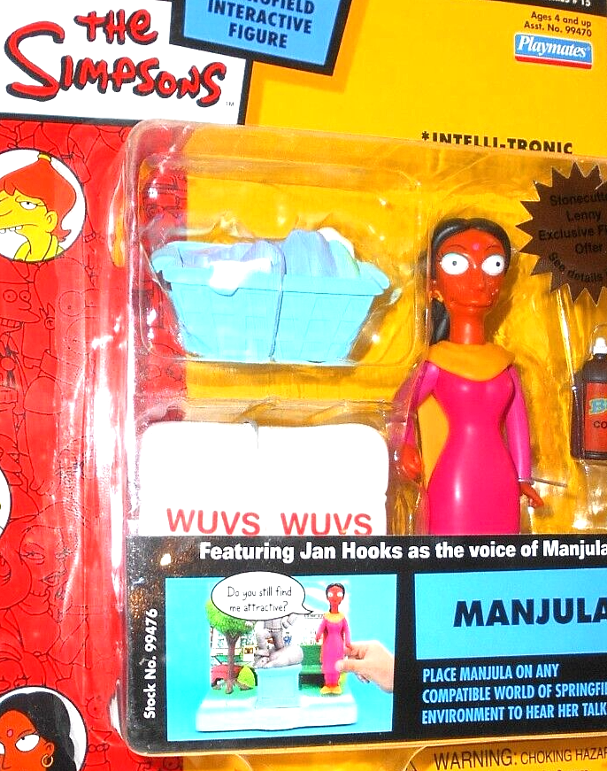 Simpsons World of Springfield Manjula 2004 Series 15 Apu's Wife Figure