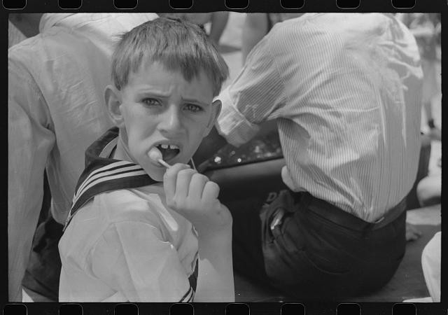 Photo:Siloam Georgia 1941 May Day Pageant Boy Sailor Outfit