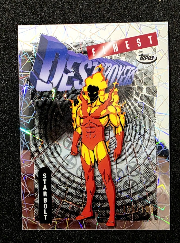 Starbolt 2025 Topps Finest X-Men '97 Laser Refractor Parallel Card #135/199