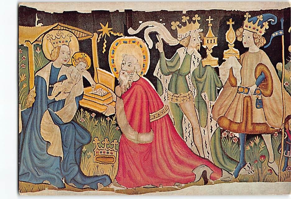 Postcard Adoration of the Magi Painting