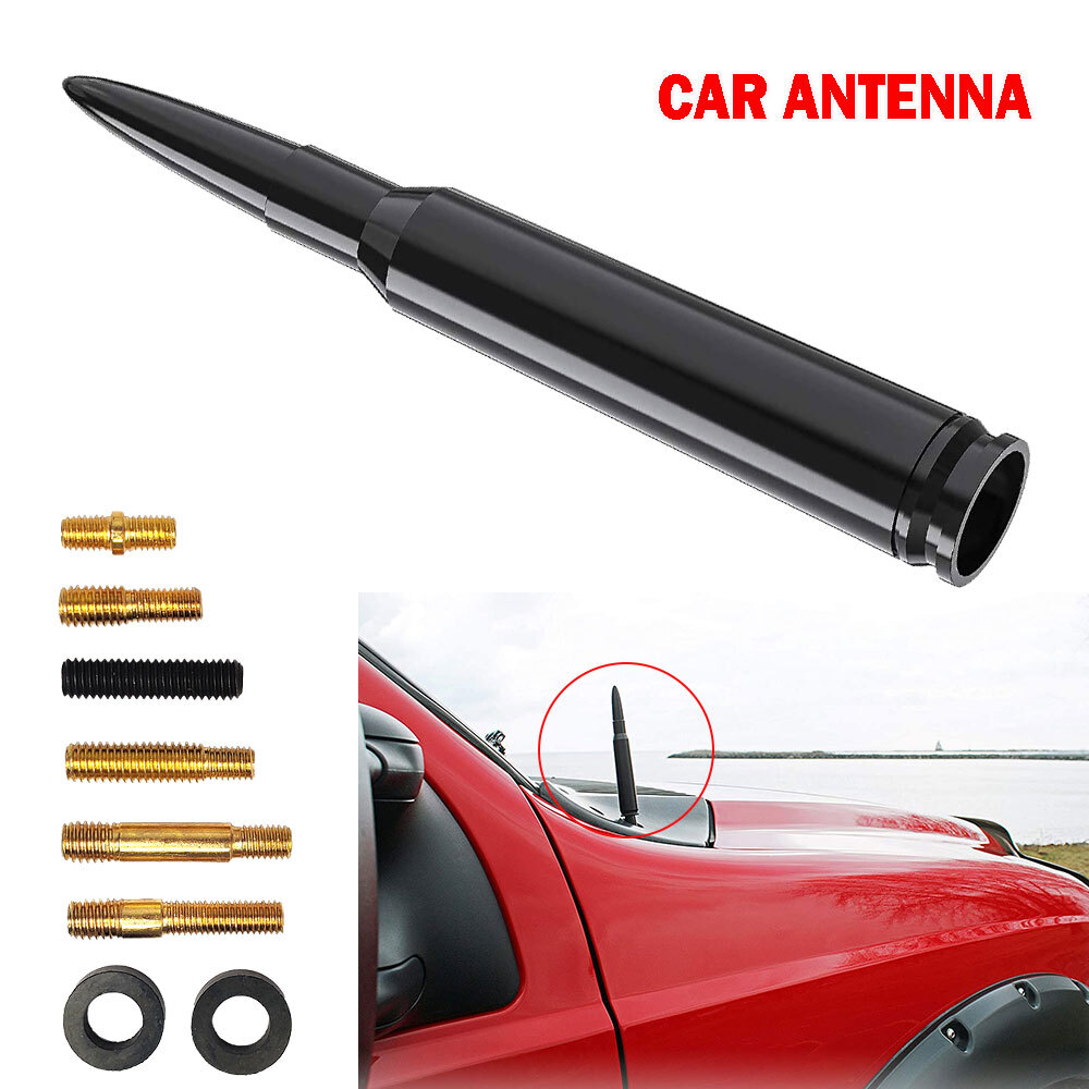 Bullet Style CAR AERIAL MAST POWER ANTENNA ARIEL ARIAL RADIO AM FM ROOF BLACK US