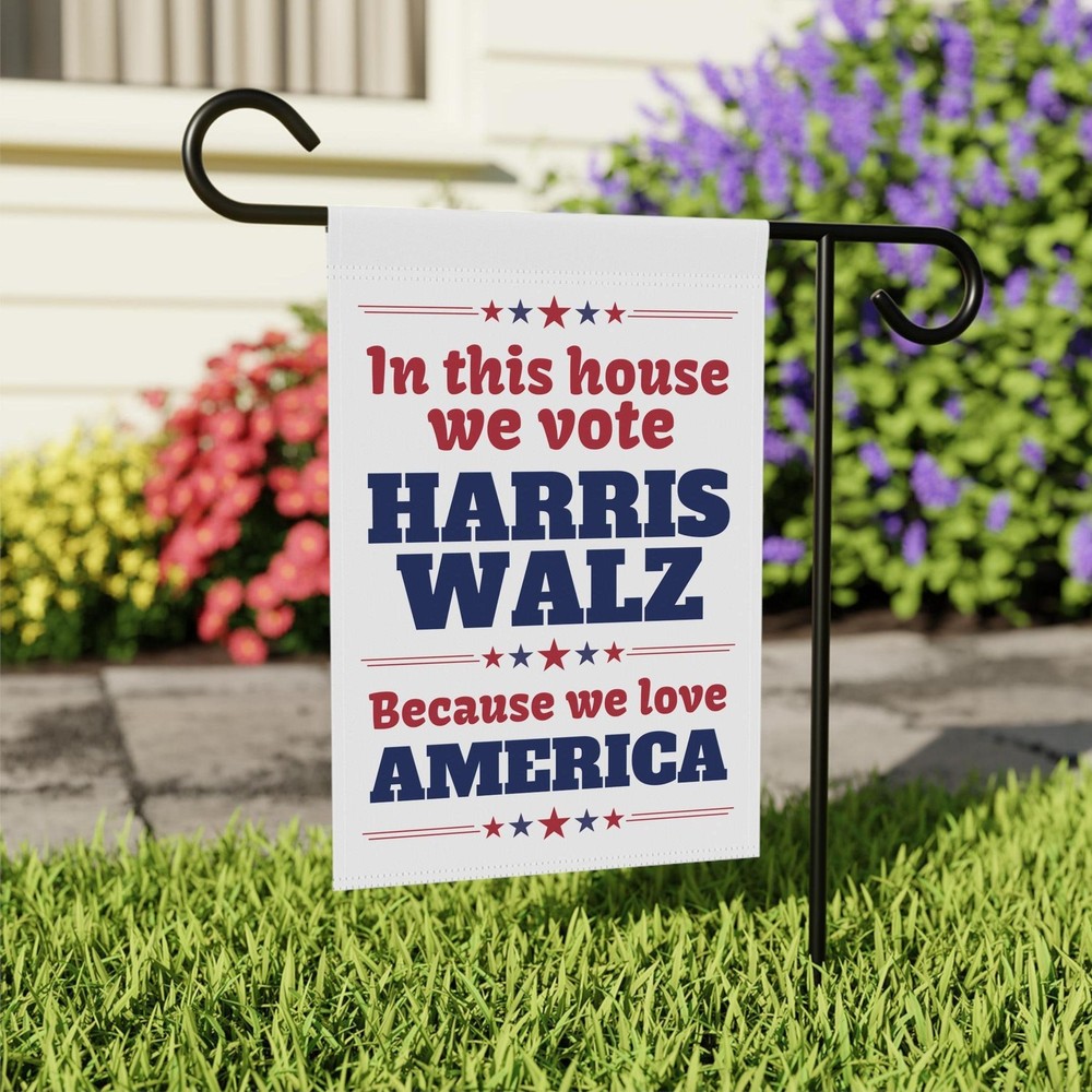 Harris Walz Garden Flag Harris Walz 2024 Garden Flag Democrat Garden Flag Libera