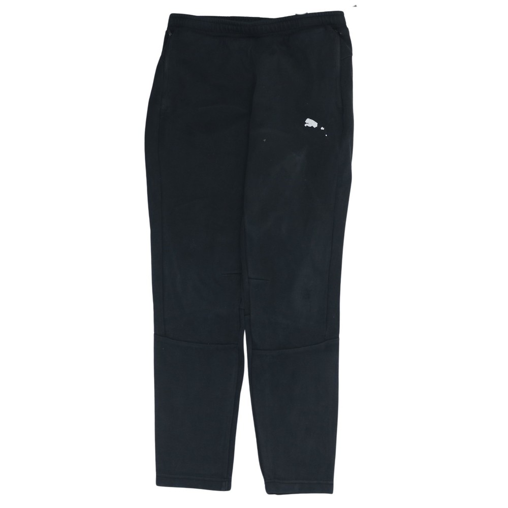 Puma Mens Joggers Black Nylon Blend Elastic Waist Lightweight Tapered Gym L