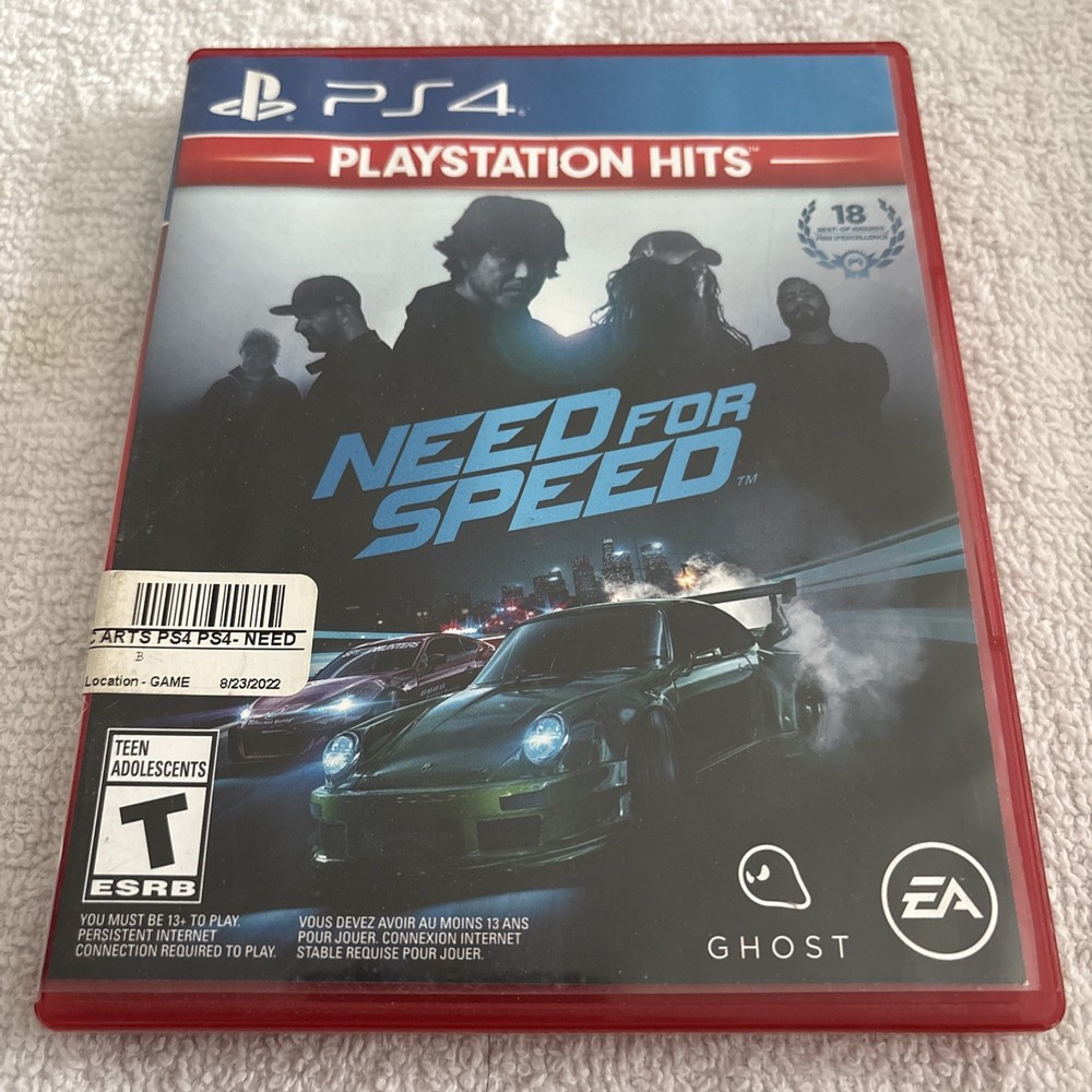 Need for Speed (Sony PlayStation 4, 2015) PS4