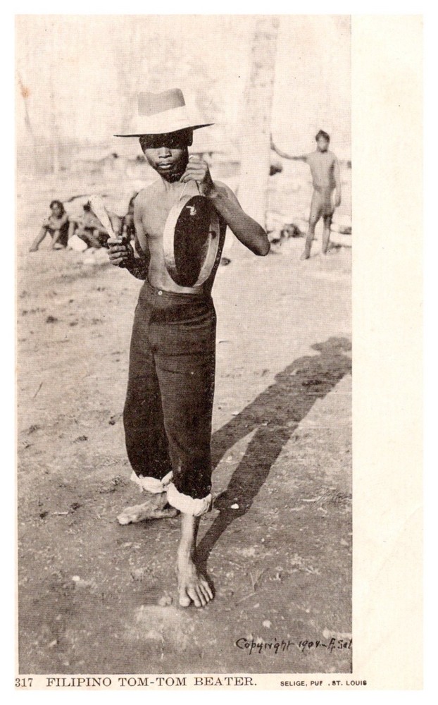 Louisiana Exposition St Louis Missouri 1904 Filipino Tom Tom Beater Philippine