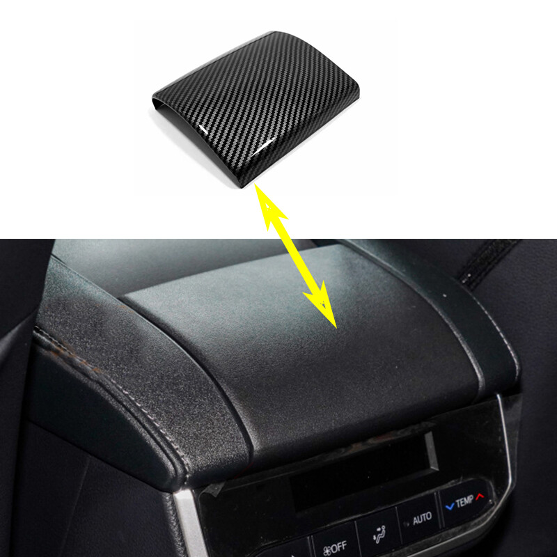 ABS Carbon Fiber Rear Vent Panel Trim Cover for 2020-22 Toyota Highlander-image