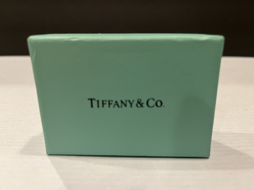 Tiffany & Co Teal Jewelry Gift Box 3x2x1.25 Inches With Card