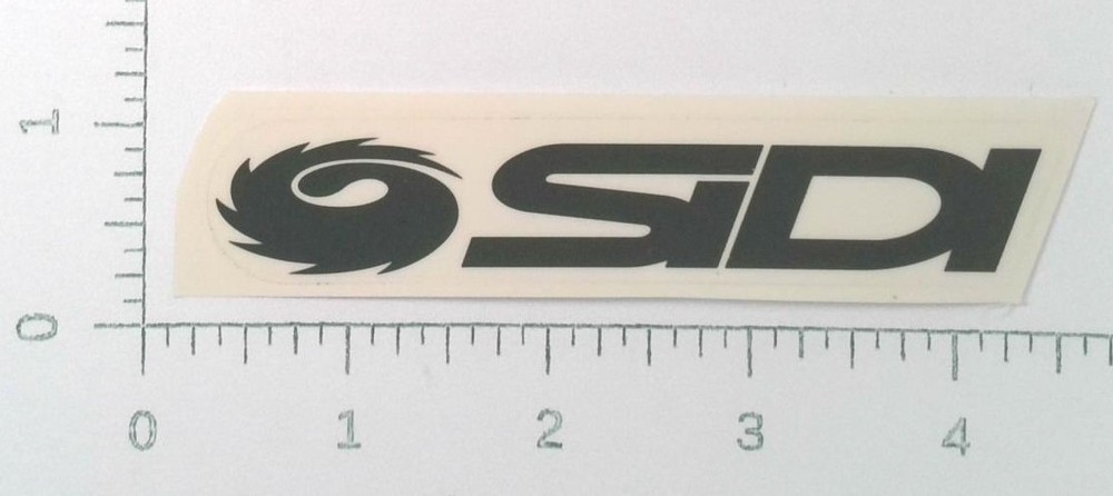 Vintage Sidi Motorcycle Boots Black Logo Advertising Sticker Decal