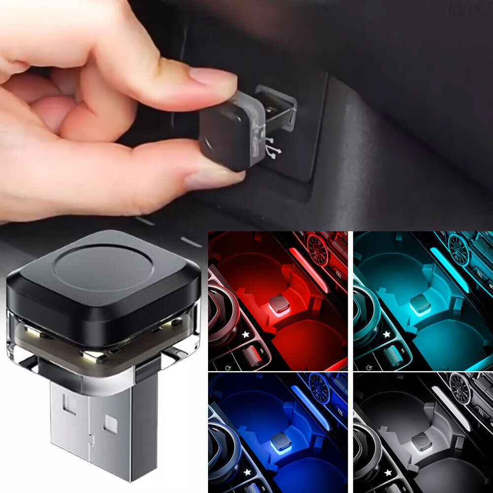 USB Mini LED Car Interior Neon Atmosphere Light Ambient Lamp Bulb Accessories