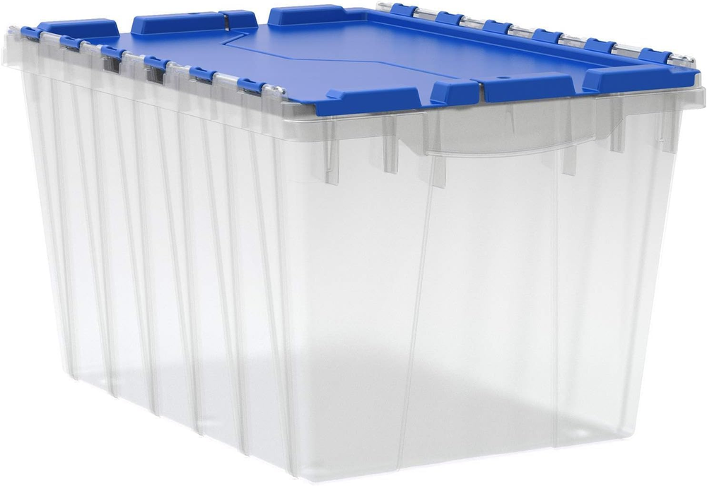 Keepbox 12 Gallon Storage Container, Nesting and Stackable Plastic Storage Box w