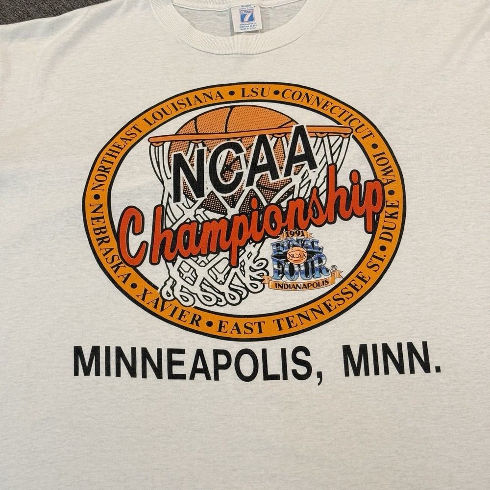 Vintage 1991 NCAA Final Four Basketball T-Shirt Mens XL March Madness USA Stitch