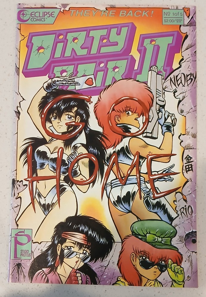 1989 Eclipse Comics Dirty Pair Ii 2 Nm Vintage Sexy Bikini Visit My Ebay Store