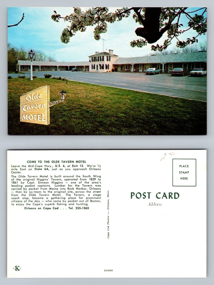 Orleans, MA-Massachusetts, Olde Tavern Motel Cape Cod Vintage Postcard
