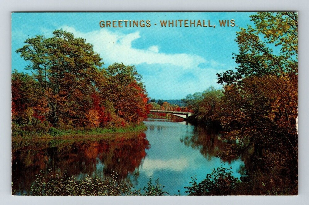 Whitehall WI-Wisconsin, Scenic Greetings, Lake View, Vintage Postcard