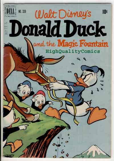 Donald Duck #339 VG/FN Dell 1951 Magic Fountain Walt Disney Comic