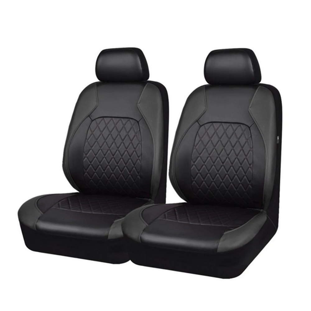 Front Seat Covers Car Seat Cushion PU Leather Protector Pad Mat For Four Seasons