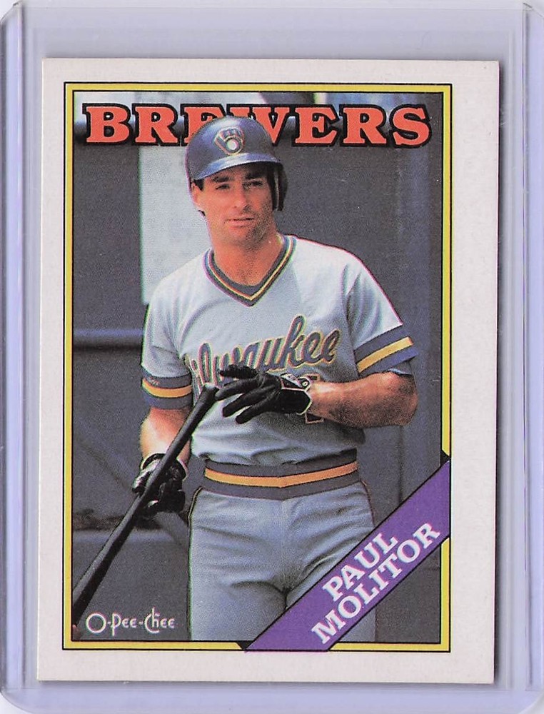 1988 O-Pee-Chee #231 Paul Molitor (Blank Back Error)