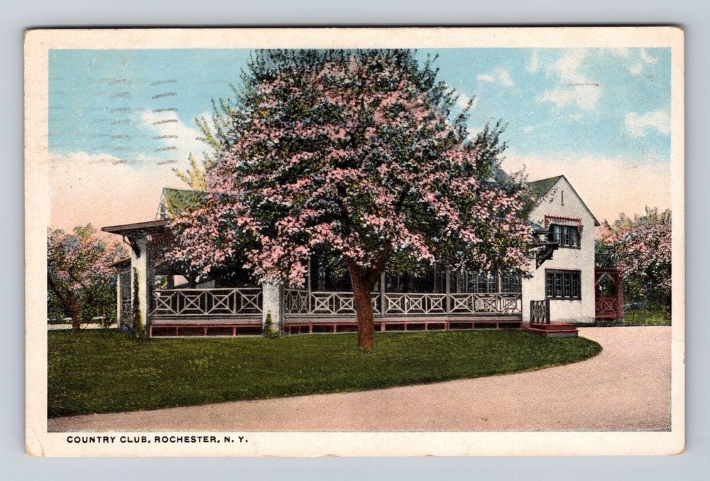 Rochester NY-New York, Country Club, Antique Vintage c1915 Souvenir Postcard