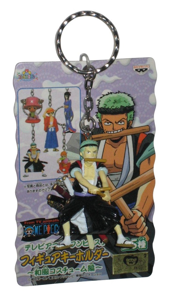 One Piece Banpresto Japan (2003) Zoro Anime Mini Figure Keychain
