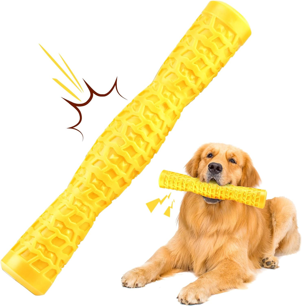 Dog Squeaky Toys Interactive Dog Toys for Aggressive Chewers Tough Rubber Chew T