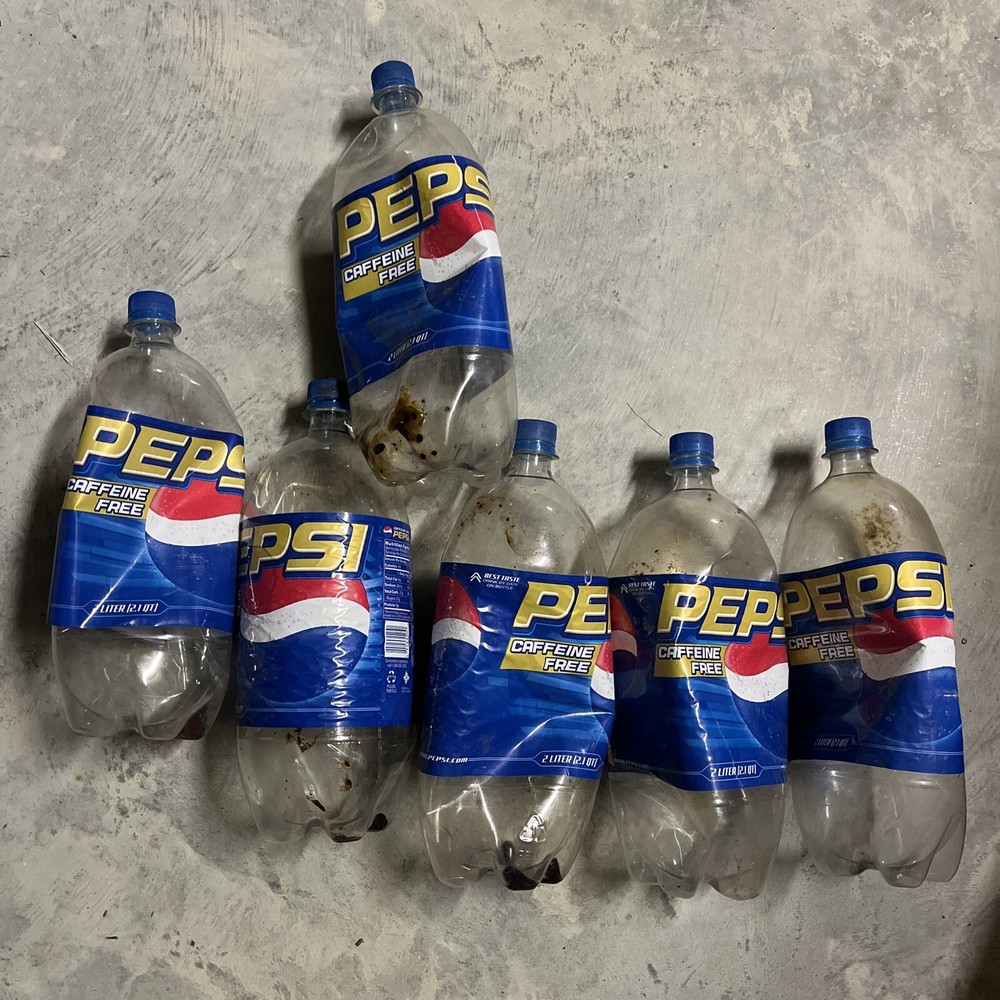 Early 2000’s 2 Liter Caffeine Free Pepsi Plastic Bottle Original Soda Cola