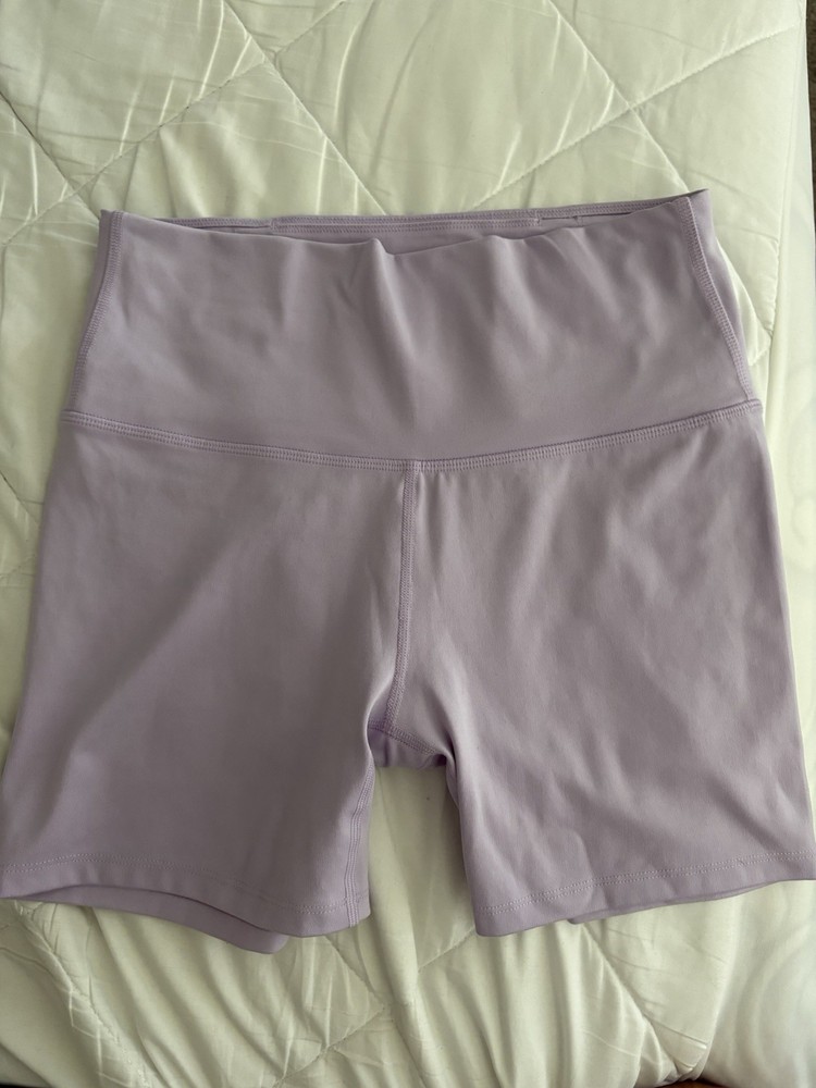 All in Motion Women's Purple Biker Shorts Stretch Polyester/Spandex Regular M