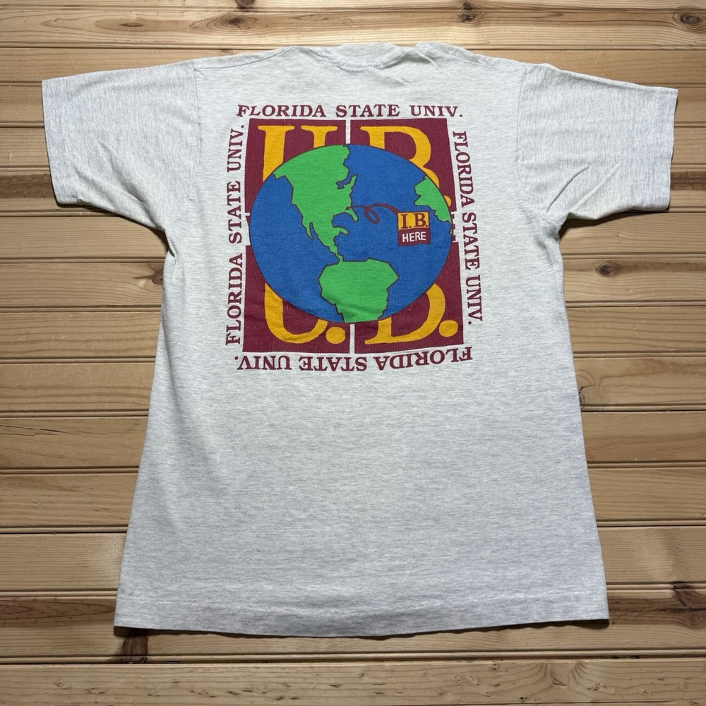 Vintage 90s University Of Florida U.B. Where You Be Earth Art Shirt Size Large