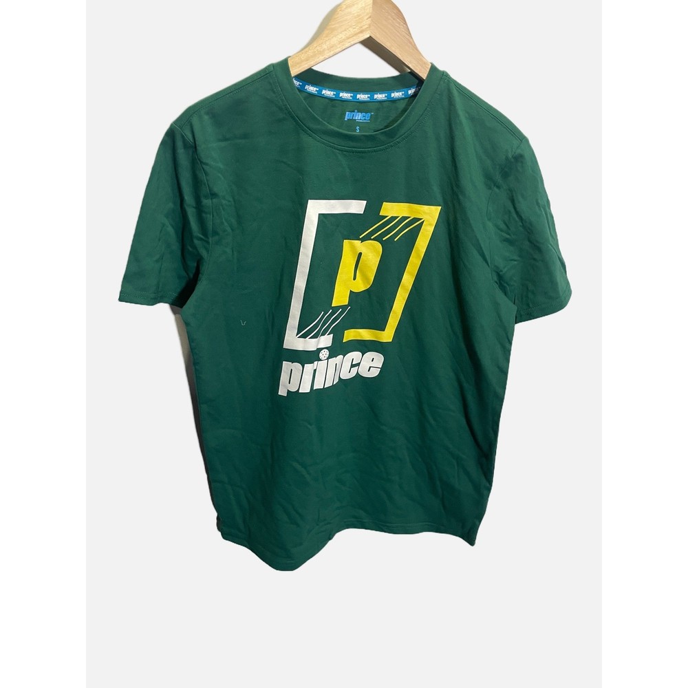 Prince Pickleball Mens Evergreen Graphic T-Shirt Green Short Sleeve S 110021440