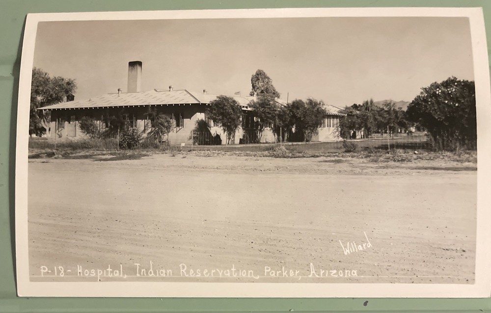 Rppc 1930c Parker, Arizona, Indian Reservation Hospital Real Photo Postcard