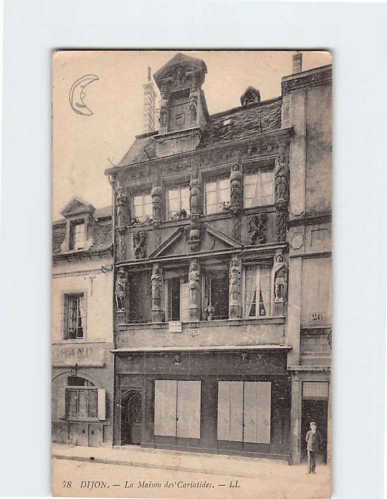 Postcard La Maison des Cariatides Dijon France