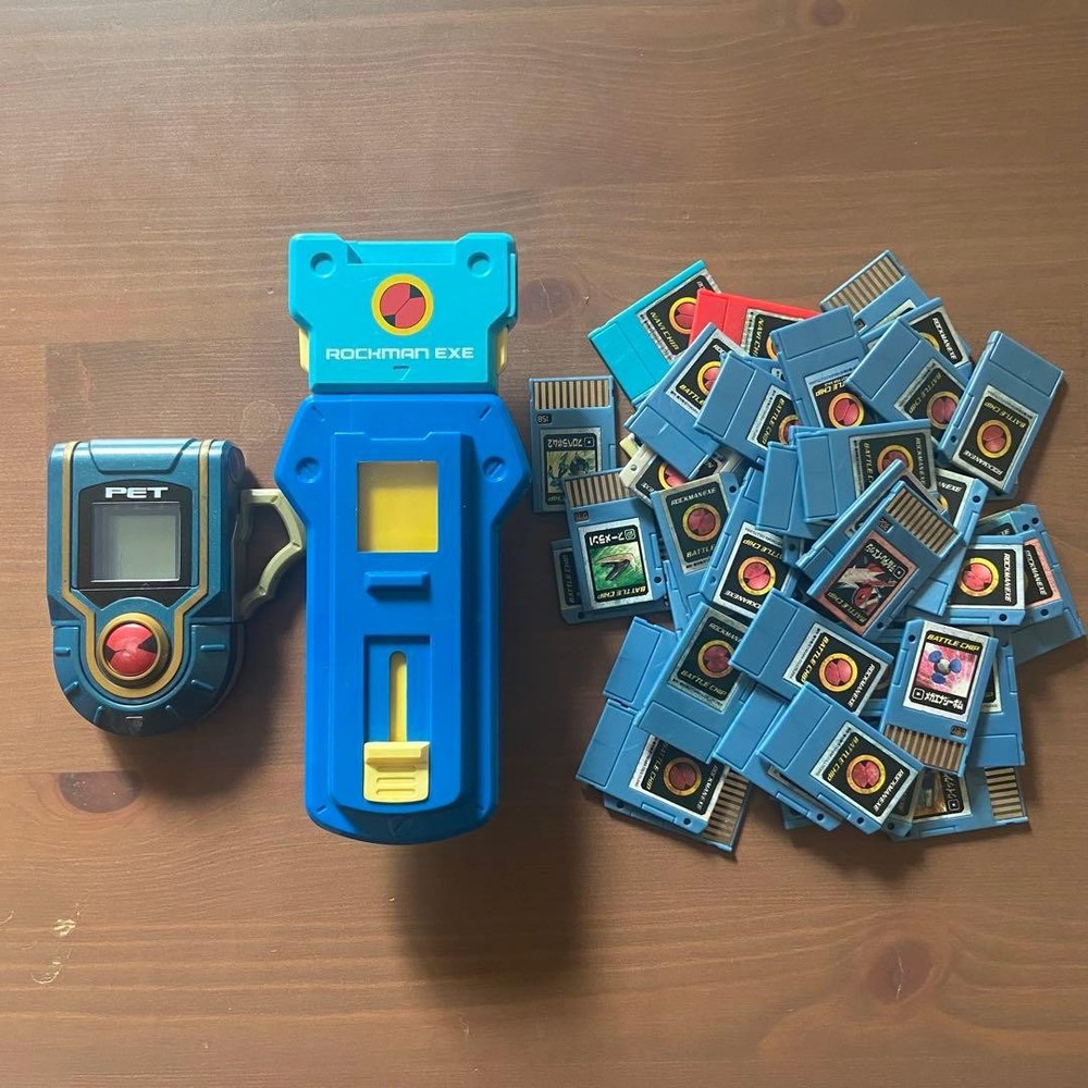 Rockman EXE Advanced PET Battle Chip Gate Set 80s Used Collectible