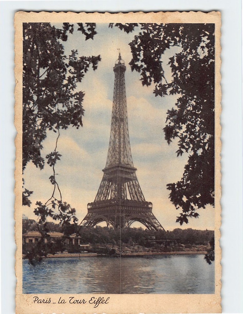 Postcard La Tour Eiffel Paris France