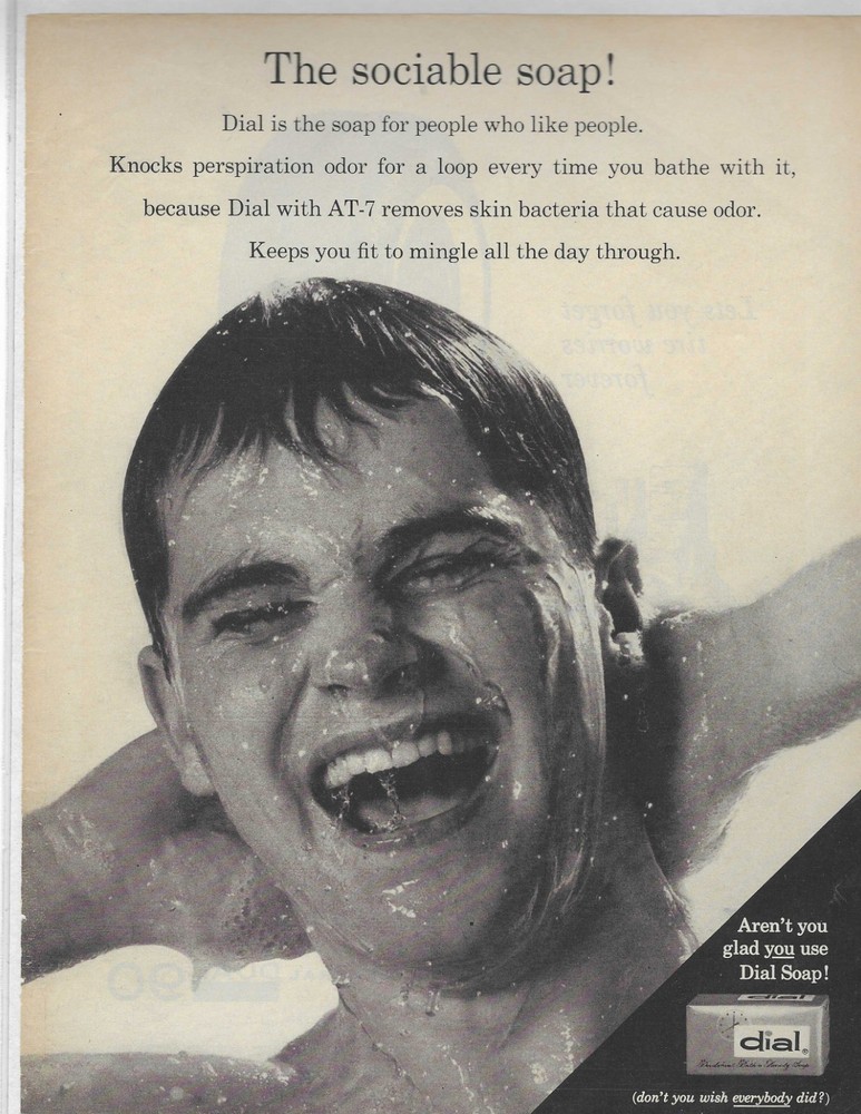 The Sociable Soap!  Dial   Original Print Ad