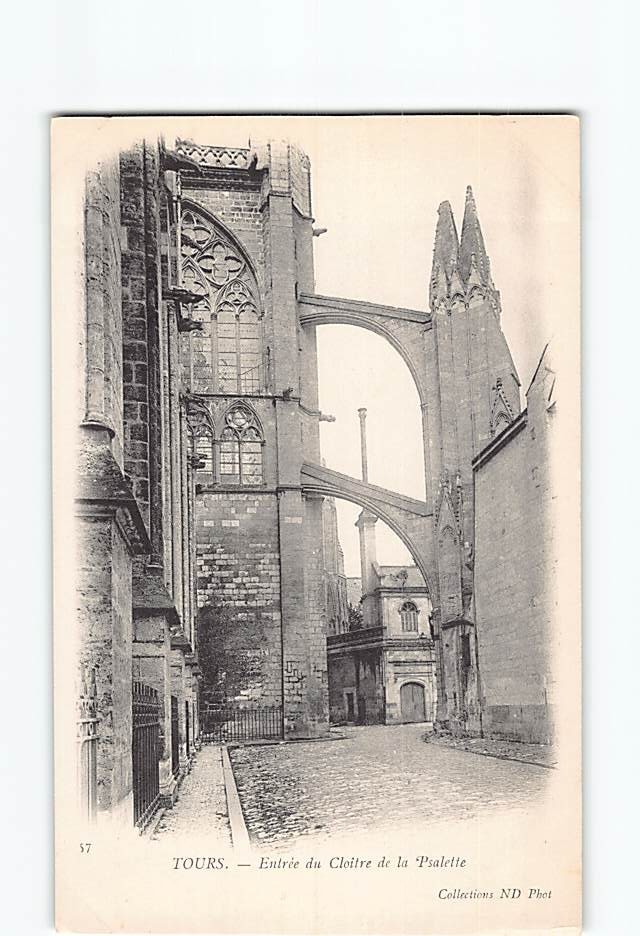 Postcard Entrance to the Cloître de la Psalette Tours France