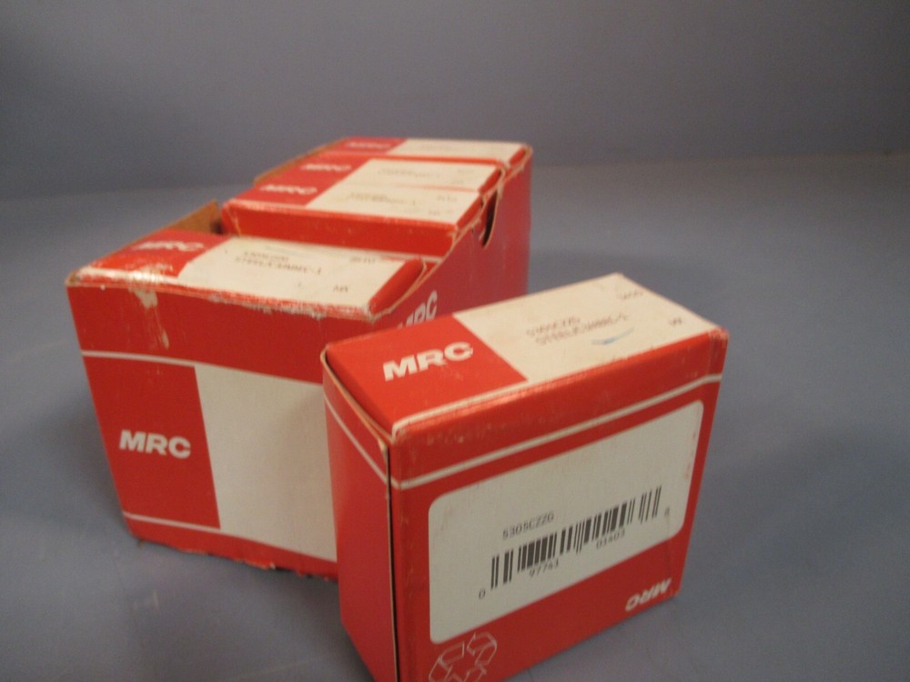 LOT OF 6 MRC DOUBLE ROW ANGULAR CONTACT BEARING 5305CZZG