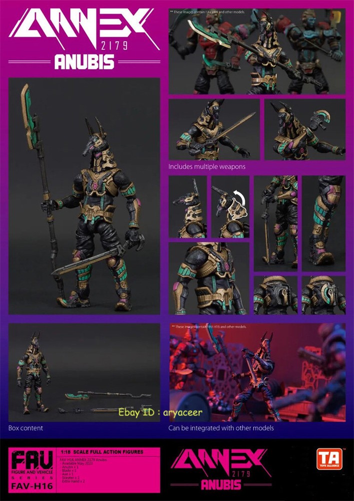 Acid Rain World FAV-H16 Anubis 1/18 Action Figure Model In Stock-image