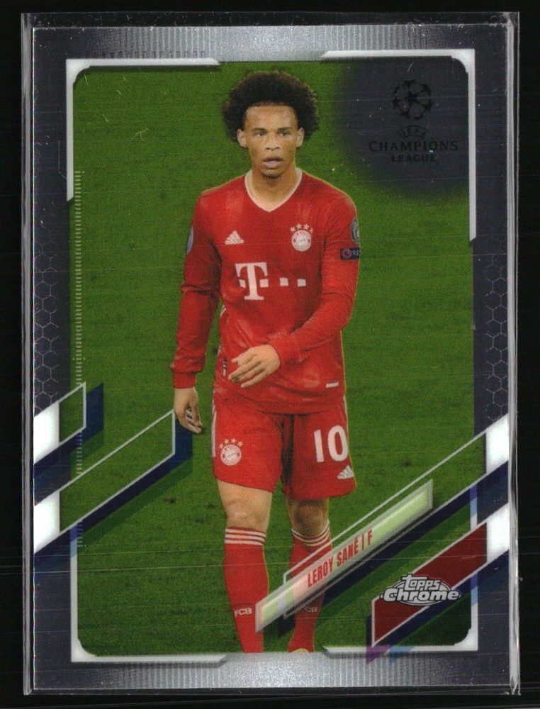 Leroy Sane 2021 Topps Chrome UEFA Champions League#62 Soccer Card