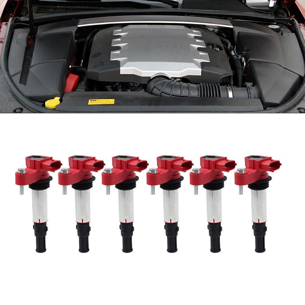 6x Ignition Coil Pack Compatible with Cadillac SRX CTS STS GMC Acadia Buick