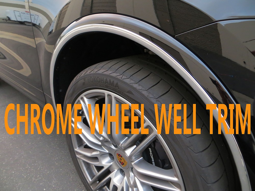NEW 4PCS CHROME WHEEL WELL FENDER TRIM MOLDING GUARD KIT for dodge02-11